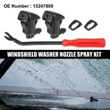 5pcs Front Windshield Washer Nozzle Kit 15247800 For Gmc Acadia 11-12 15-16