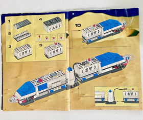 LEGO Legoland 6990 Futuron Space System Monorail Set Parts Original 5 Figures