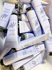 30x Crabtree Evelyn LAVENDER Hand Therapy Cream Sealed Purse Sz HUGE LOT READ