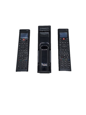 2x Control4 C4-SR260 Wireless Remote Control Black w/ Charging C4-SRRS& Battery