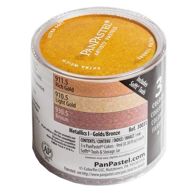 PanPastel Artist Pastels by GOLDEN, Metallics Set, 1 Count (Pack of 1), Multi