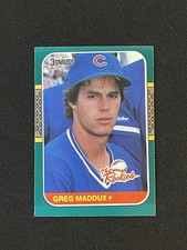 1987 Donruss The Rookies #52 Greg Maddux Baseball Card Sharp