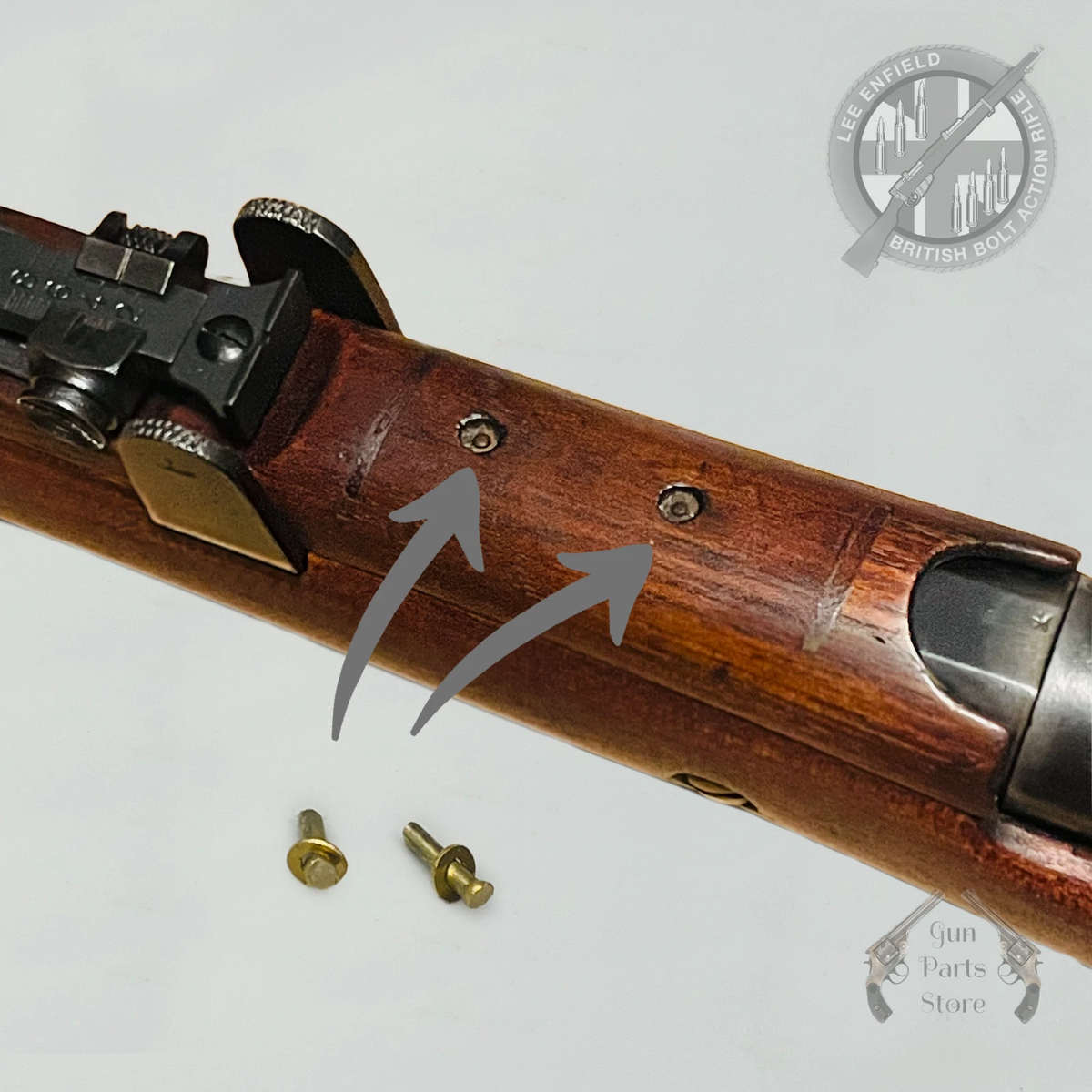 LEE ENFIELD No1 MkIII, 2A1, SMLE Part - Rivets and Burrs for