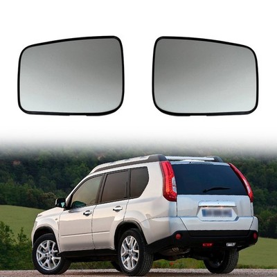 Pair Chrome Door Side Mirror Glass For NISSAN X-TRAIL T31 07-14 NO Camera Model