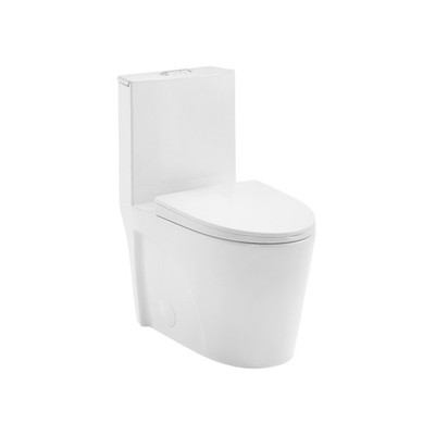 Swiss Madison SM-1T254 St. Tropez One Piece Toilet Dual Tornado Flush 0.8/1.2...