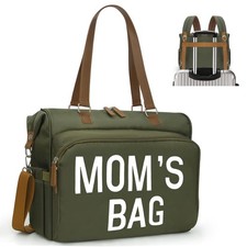 Mom's Diaper Bag 4 in 1 Diaper Baby Tote, Hospital Bag for Labor Delivery, ...