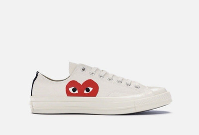 Converse x Comme des Garcons Size M7/W9 PLAY Chuck 70 Low Milk Sneakers *READ