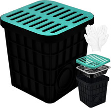18x18 Large Catch Basin with Debris Basket - No Pre-Drilled Holes