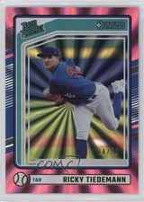2024 Panini Donruss Rated Prospects Pink Laser 14/50 Ricky Tiedemann #130 1c20