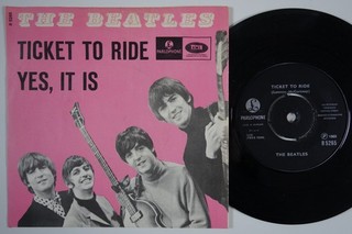 BEATLES Ticket To Ride / Yes It Is FIRST ISSUE RARE Denmark 45 danish HEAR!