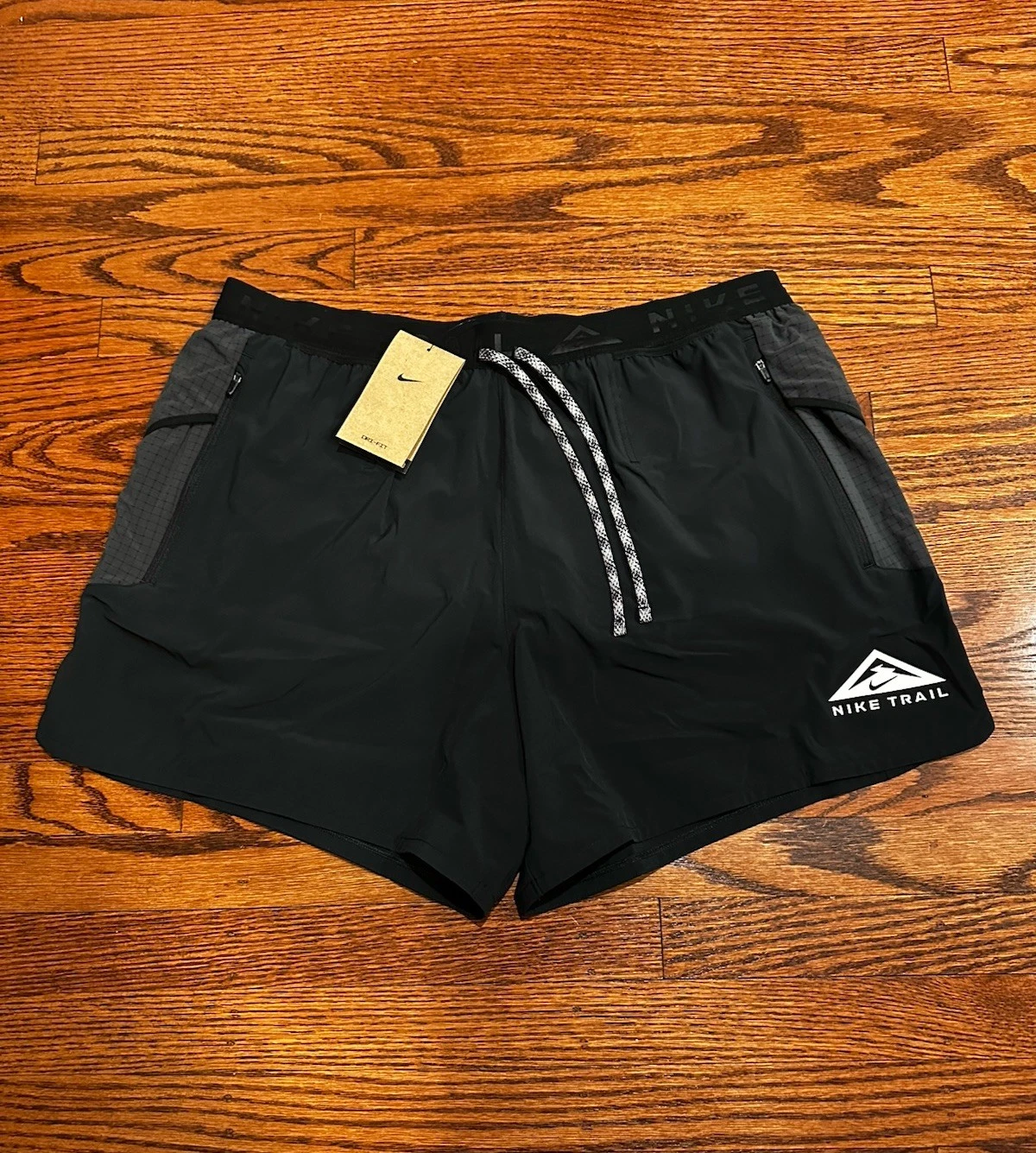 Nike Dri-FIT Trail ADV Second Sunrise 5" Shorts Mens XL Black DV9311-010 NWT