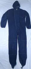 Vtg Overdier Mfg. Corp Chicago - Men's Size 42 Denim Jean Coveralls with Hood