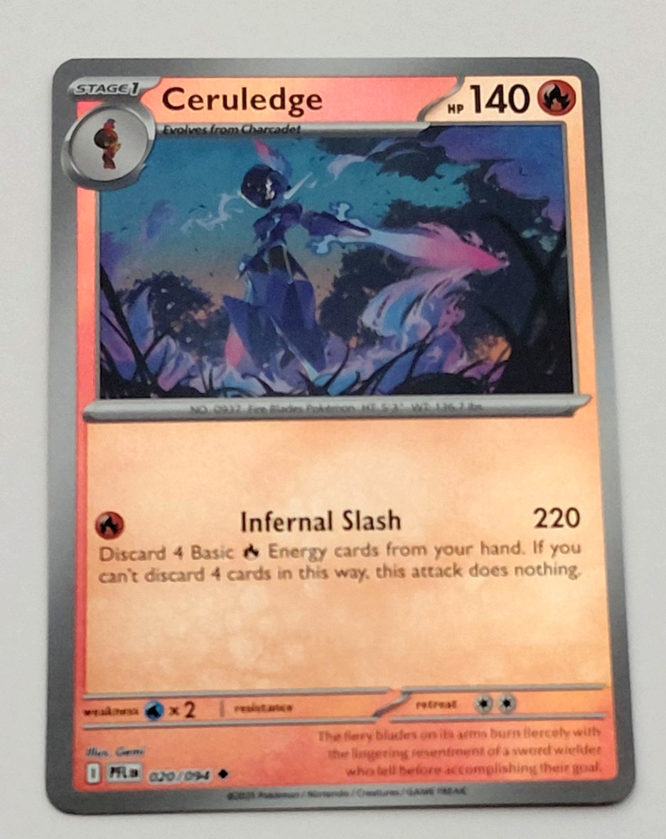 2025 POKEMON CERULEDGE 020/094 HOLO CARD