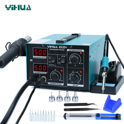 #ad YIHUA 852D Air Pump Hot Air Rework Station Digital Soldering Station Kit $119.99