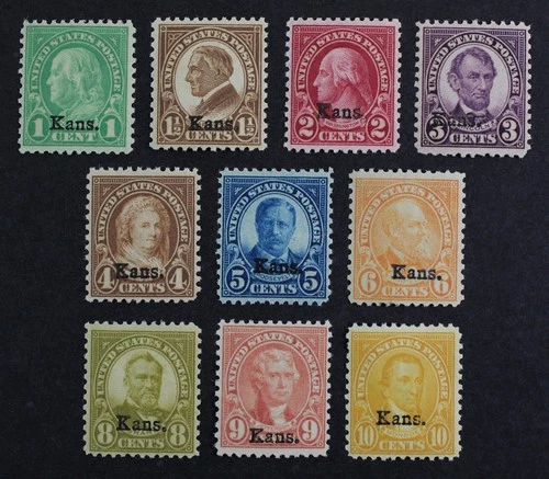 CKStamps: US Stamps Collection Scott#658/668 Mint H OG Incomplete