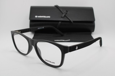 NEW MONT BLANC MB0065O 001 BLACK AUTHENTIC FRAMES W/CASE EYEGLASSES 55-18