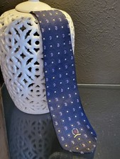 Tommy Hilifiger Navy Silk Tie Made In The USA