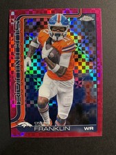 2025 Topps Chrome Troy Franklin #91 Hot Pink X-Fractor Refractor Broncos