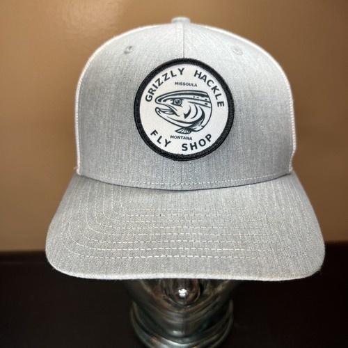 GRIZZLY HACKLE FLY SHOP MISSOULA MONTANA Fishing Trucker Baseball Hat Cap