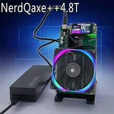 New Bitaxe NerdQaxe++ 4.8TH/s BM1370 Asic Chip 80W 2.4G WiFi Bitcoins Miner