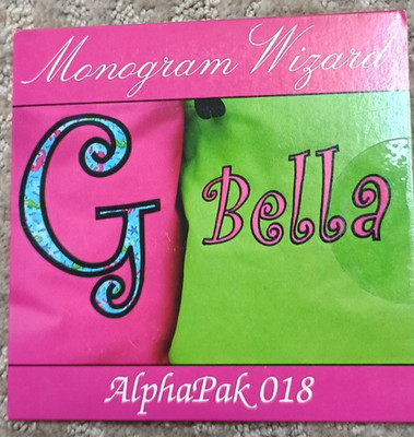 MONOGRAM WIZARD   ALPHA PAK 018 | NEW