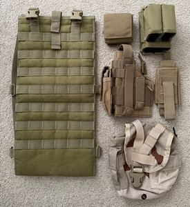 Molle Gear - Hydration, Glock Holster, Mag Dump General Pouches