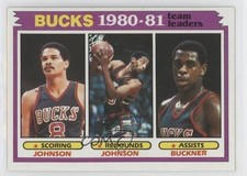 1981-82 Topps Team Leaders Marques Johnson Mickey Quinn Buckner #56 0w9o