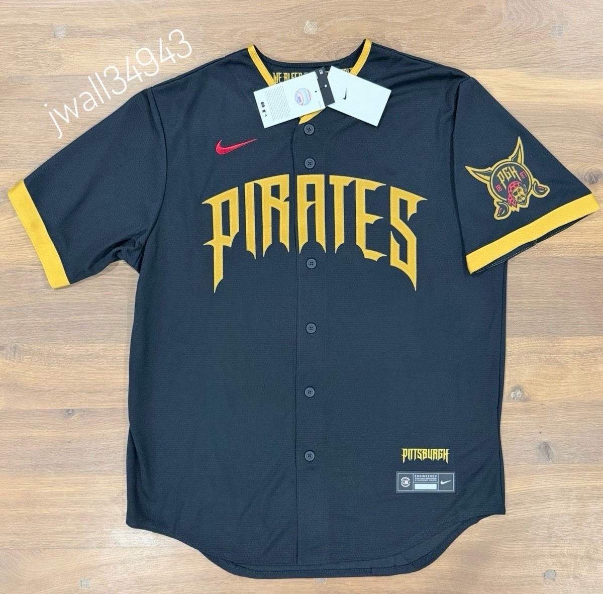 【8月末まで】 aere V-neck jersey one-pierce Nike Pittsburgh Pirates 2026 City Connect Stadium Jersey We Bleed