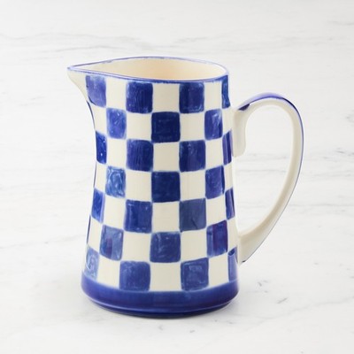NEW MacKenzie-Childs Stoneware Check Pitcher - FREESHIP US, FAST SHIP