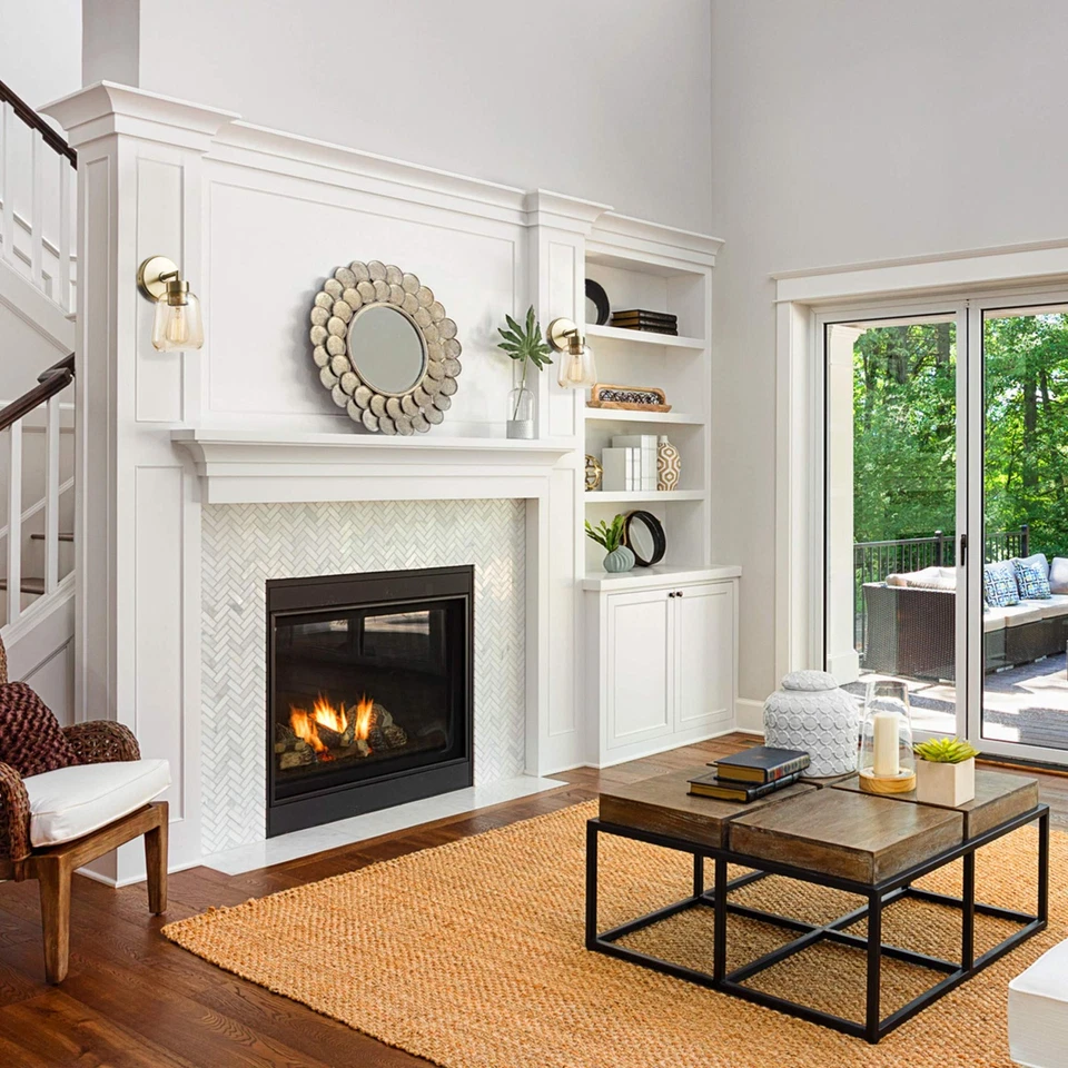 Electric 51715 1-Light Plug-in or Hardwire Wall Sconce, Matte Brass, Smoked A... - Image 3 of 4