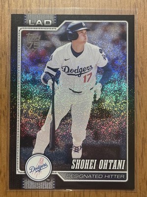 Shohei Ohtani 10/10 SSP Black Sand Glitter   2026 Topps Series 1 Dodgers #/10 