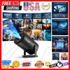 Mini Portable Projector with WiFi and Bluetooth,Support Movie Projector 1080P...