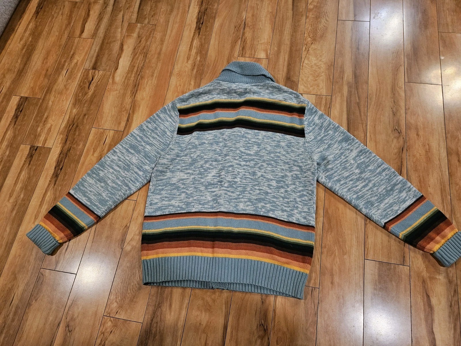 Mens Multicolor Pendleton  Button Cardigan Sweate… - image 4