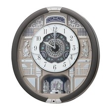 Seiko RE603N Analog Wall Clock Gray 18 Melody In Motion Song Automation