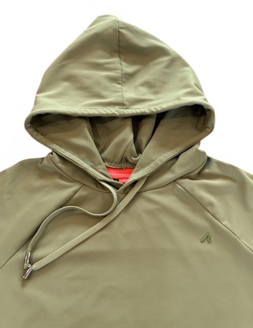 Redvanly Larkin Hoodie Golf Performance Stretch Pullover Green Men's Size M