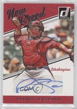 2017 Panini Donruss New Breed Auto Pedro Severino #NB-PS Auto 7ti