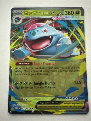 Mega Venusaur ex 003/132 - Double Rare - Pokémon TCG: Mega