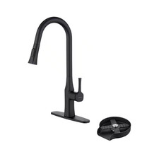 2-Spray Patterns Single Handle Pull down Sprayer Kitchen Faucet with Deckplate I