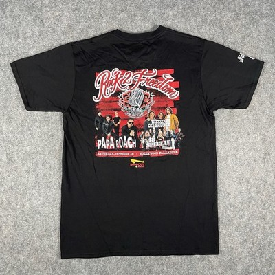 In-N-Out Burger T-Shirt Mens Medium Black Rock 2 Freedom Concert Papa Roach