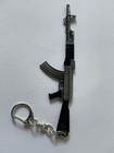LOT OF (4) Keychain Military Rifle 5.75" Long, metal key chains pictured 5 guns — photo 6