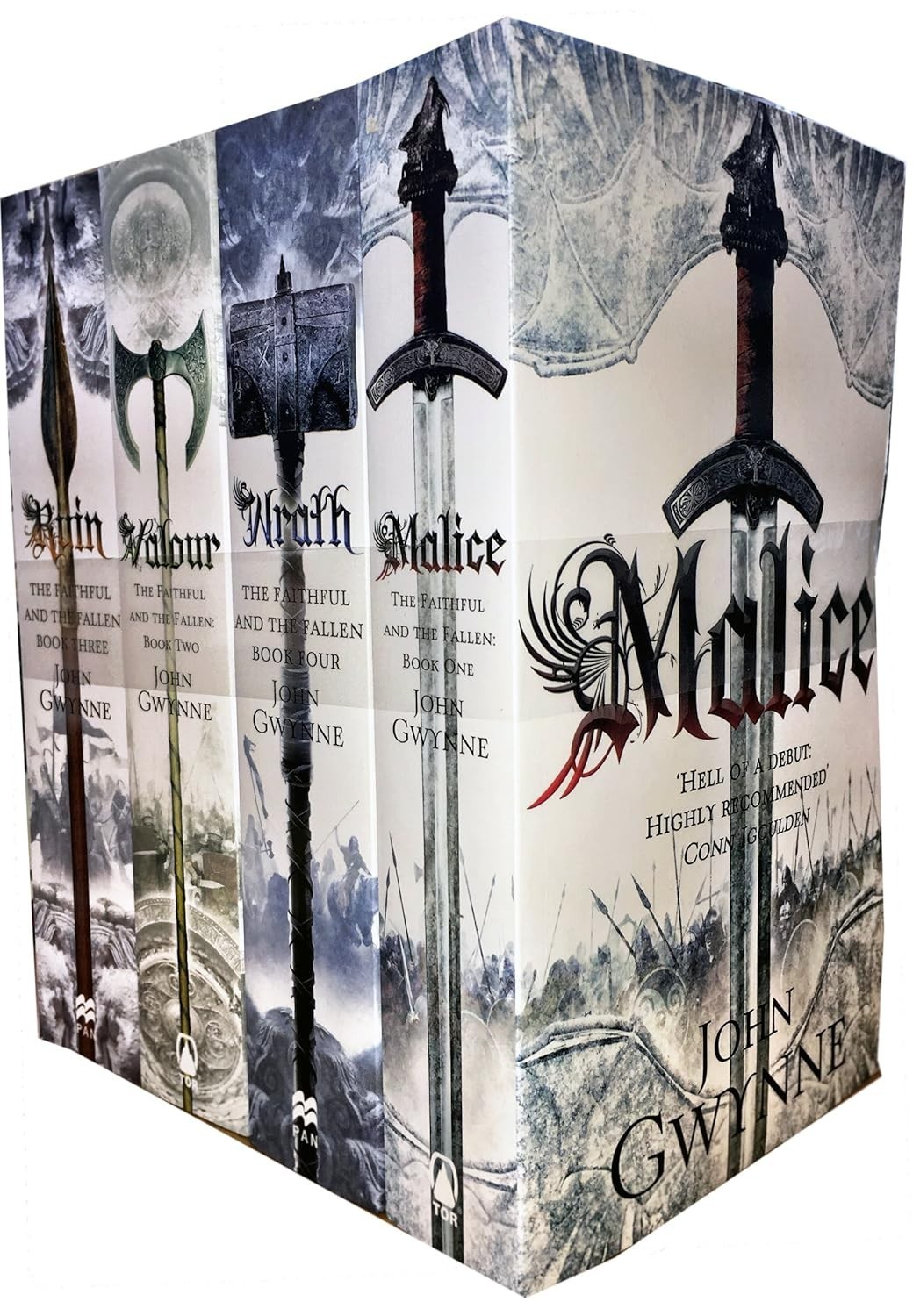 Faithful and the Fallen 4 Books Collection Set By John Gwynne Malice, Valour