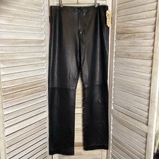 Vintage Ralph Lauren Deadstock Loehmans Straight Leg Leather Pants 12