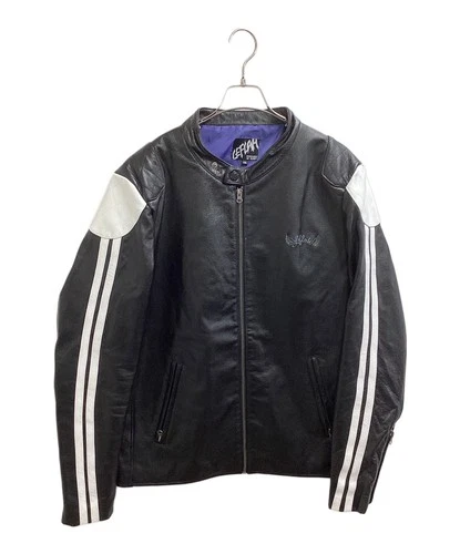 LEFLAH Leather Riders Jacket Men's Size XXL Black - product listing photo