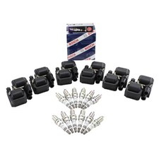 Bosch 2 Ignition Coil NGK 12 Ruthenium HX Spark Plug Kit For Crossfire C240 V6