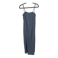 Madewell dress The Goldie plisse blue size 4