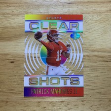 2021 Panini Illusions Patrick Mahomes Clear Shots Rainbow SP SSP #CS-2 Chiefs