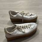 Steven by Steve Madden Peck Women’s White/Gold Low Top Lace-Up Leather Sneakers — photo 3