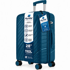 Lightweight Suitcases 100% PP Hard Shell TSA Lock Sturdy Hard Handle 360� Wheels