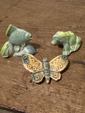 Wade England Whimsies Schmetterling, Fisch und Frosch