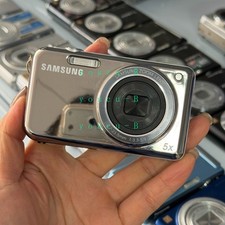 Samsung PL120 Vintage Digital Camera 14.2MP 5x Optical Zoom Silver Dual LCD